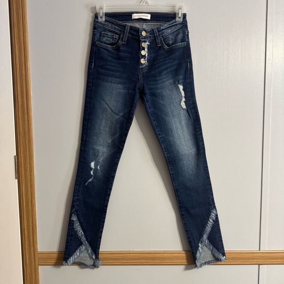 Flying Monkey Distressed Skinny Jeans Size 24 - Picture 1 of 12